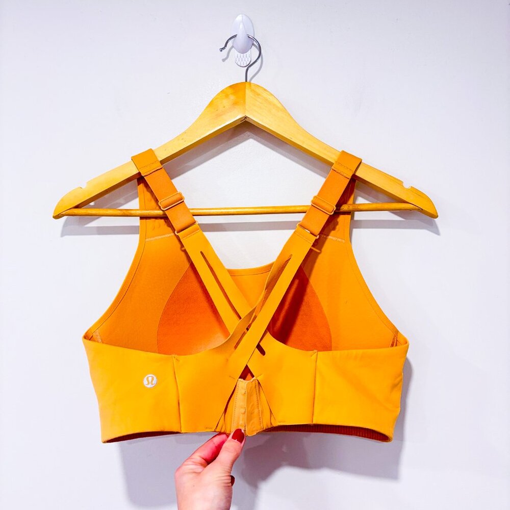LULULEMON Orange Airsupport sports bra | Supportive athleisure | 38C‎ - Picture 3 of 6